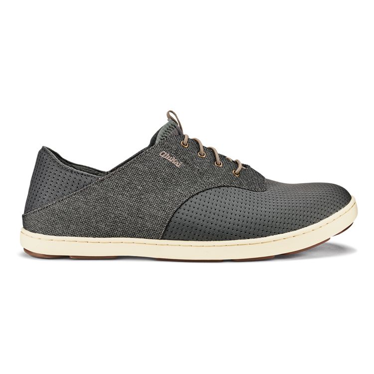 OluKai Men&#39;s Nohea Moku, Color: Charcoal/Clay, Size: 9