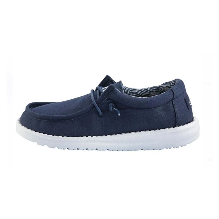 Hey Dude YTH Wally, Color: Navy, Size: 11