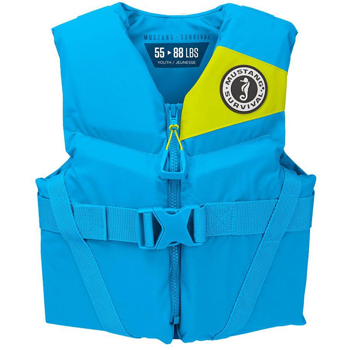 Mustang Survival Rev Youth PFD, Color: Azure