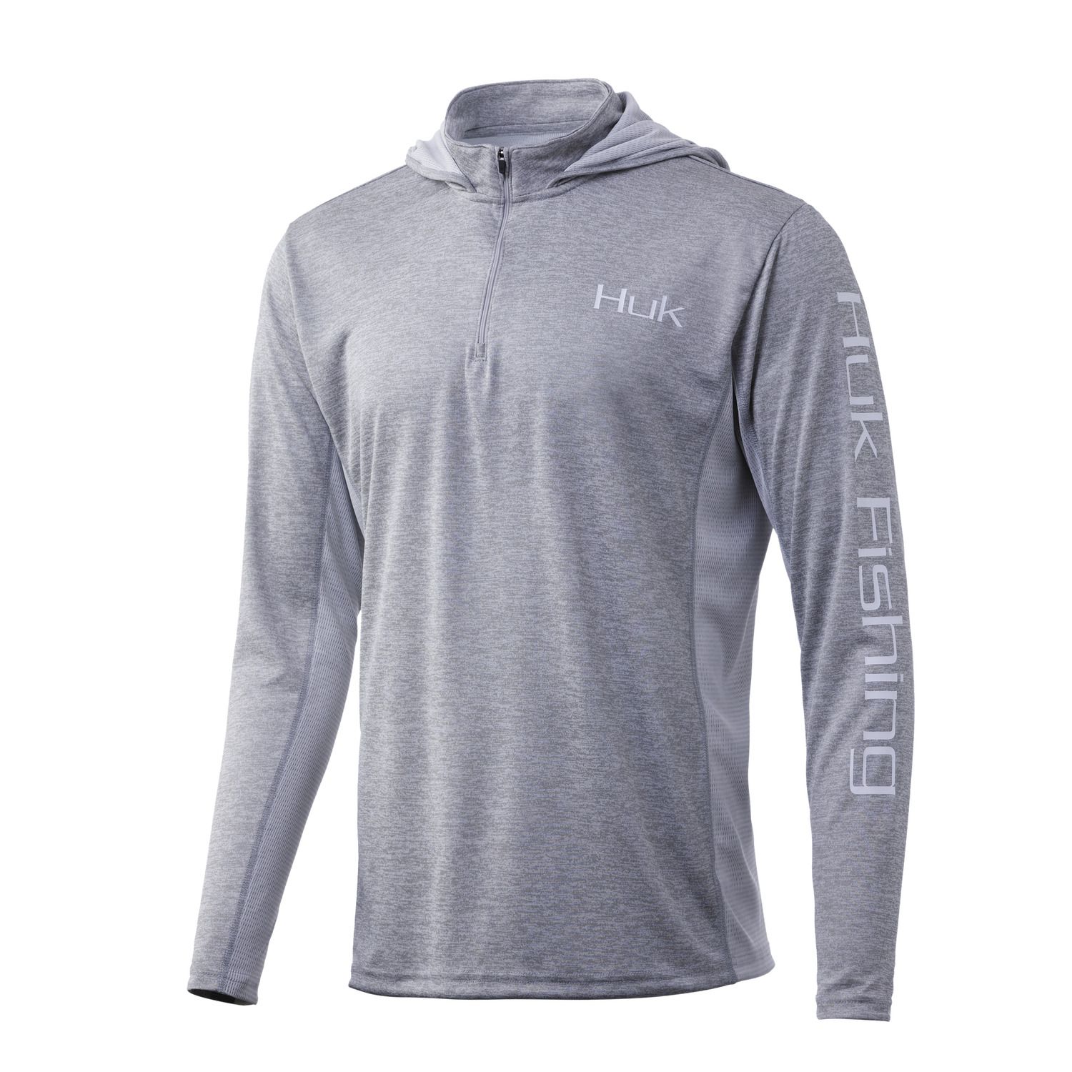 Huk Coldfront Icon X Hoodie , Color: True Grey Heather, Size: SM