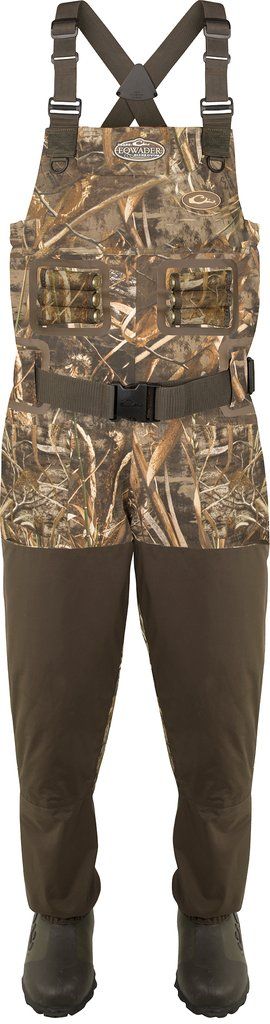 Drake Eqwader 1600 Breathable Wader w/Tear-Away Liner, Color: Realtree Max-5, Size: 9