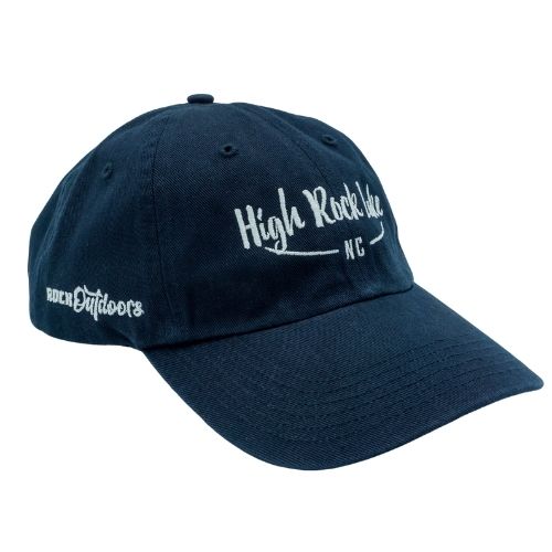 Rock Outdoors Embroidered High Rock Lake Unstructured Hat, Color: Navy
