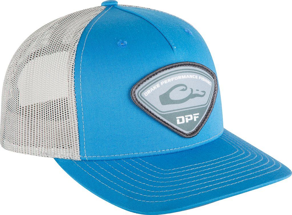 Drake DPF 5-Panel Tri-Patch Cap, Color: Cobalt/Silver