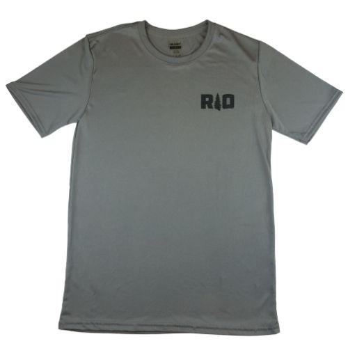 Rock Outdoors RO Logo SS Performance Shirt, Color: Gravel/Charcoal, Size: S