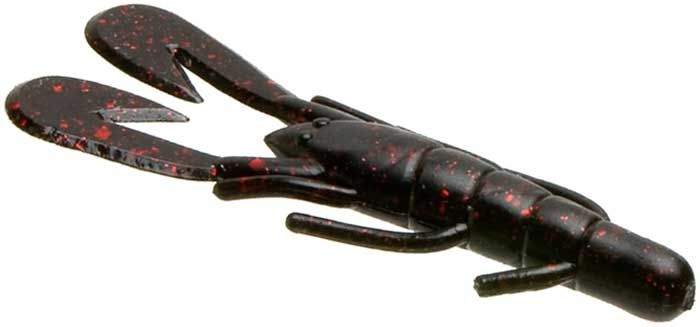 Zoom UV Speed Craw, Color: Black Red Glitter