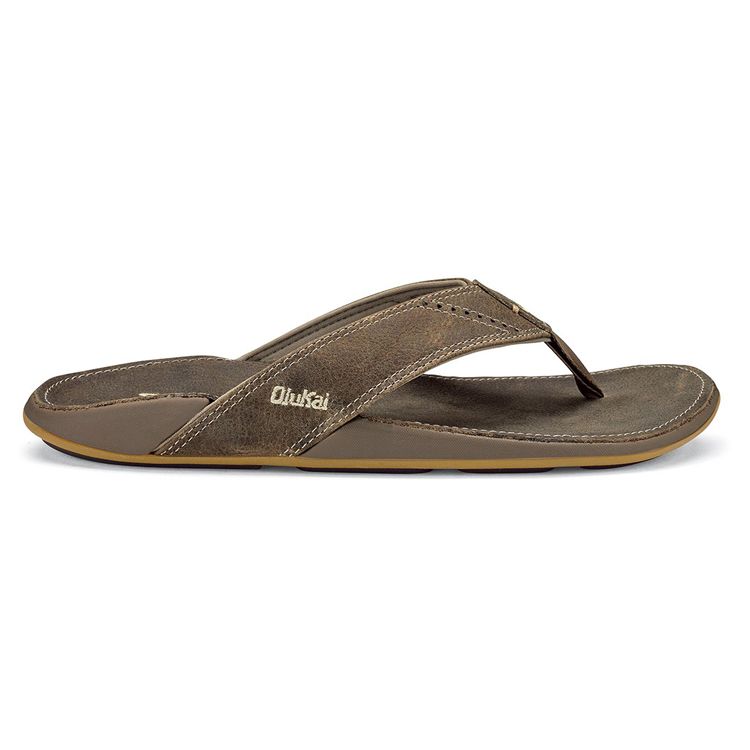 OluKai Nui Men&#39;s Flip Flops, Color: Clay/Clay, Size: 9