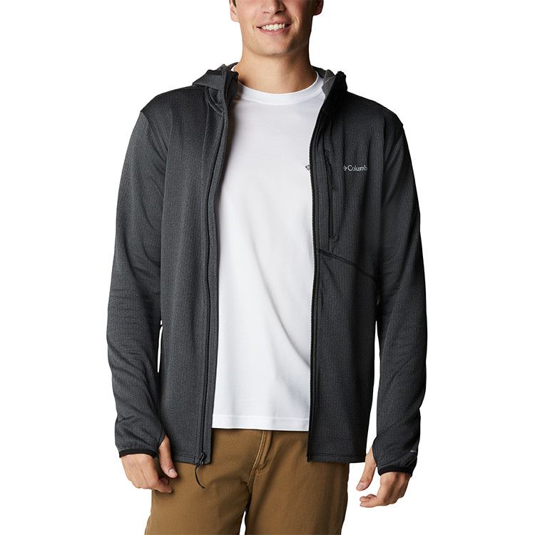 Columbia Park View Fleece Full Zip Black Heather, Size: SM