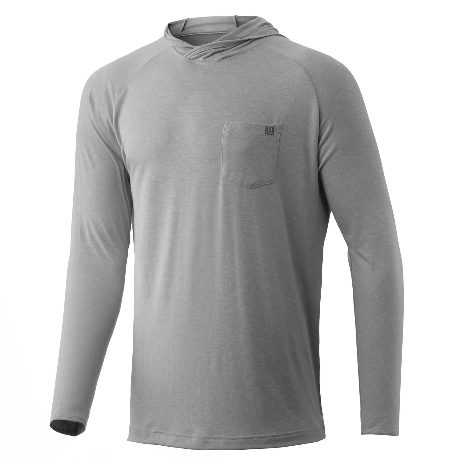 Huk Waypoint Hoodie, Color: Grey (020), Size: SM