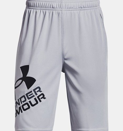 Under Armour YTH UA Prototype 2.0 Logo Shorts , Color: Mod Gray, Size: XS
