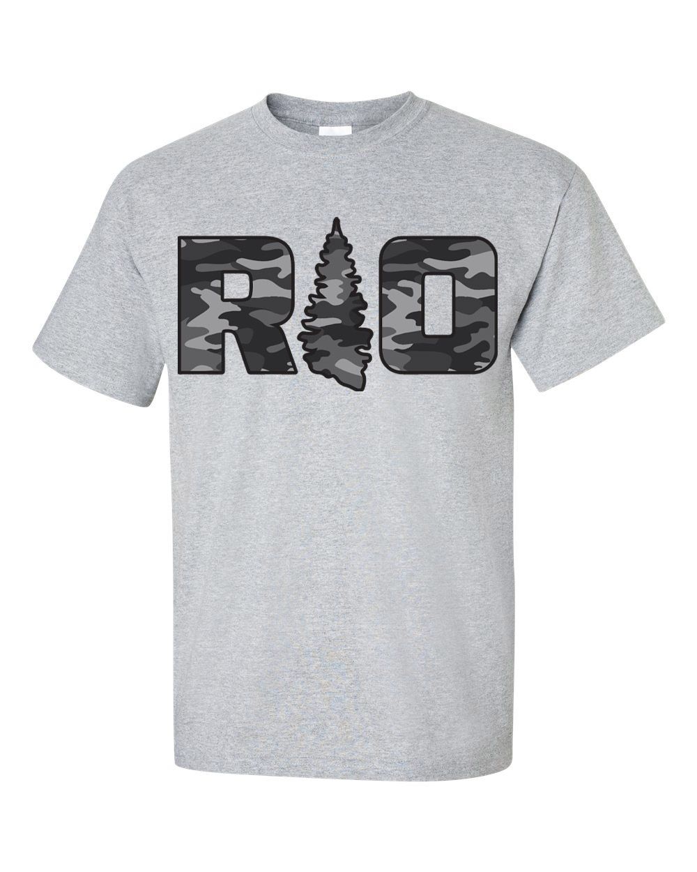 Rock Outdoors RO Grey Camo Sport Grey SS Tee, Size: SM