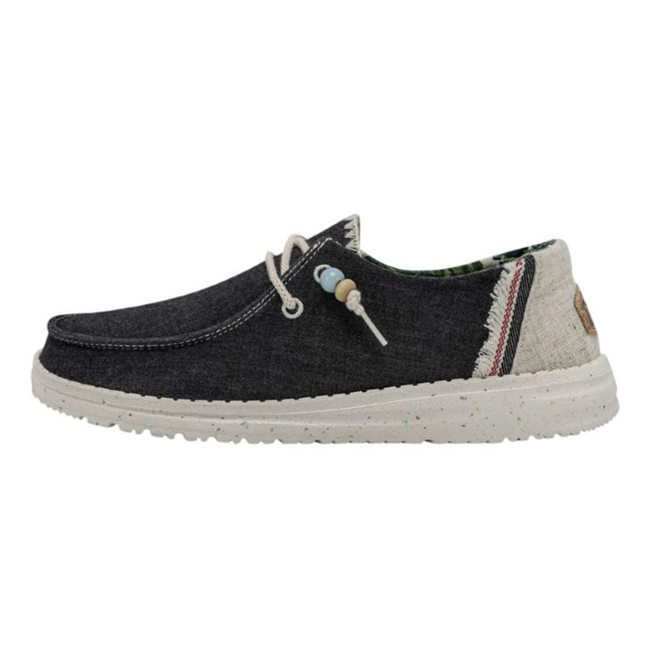 Hey Dude Wendy Natural, Color: Carbon, Size: 5