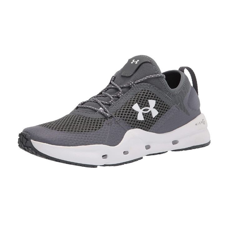 Under Armour Women&#39;s UA Micro G Kilchis Shoes, Color: Pitch Gray / White / White, Size: 8.5