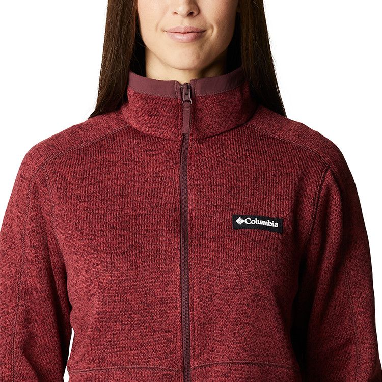 Columbia Women&#39;s Sweater Weather™ Full Zip, Color: Malbec Heather, Size: XS