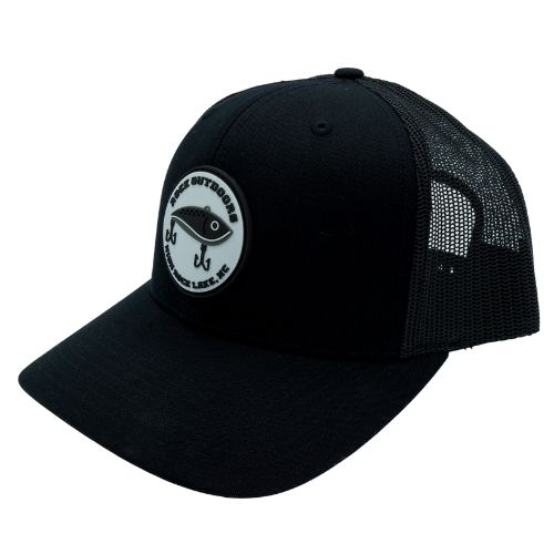 Rock Outdoors Crankbait Mid Profile Trucker Hat, Color: Black
