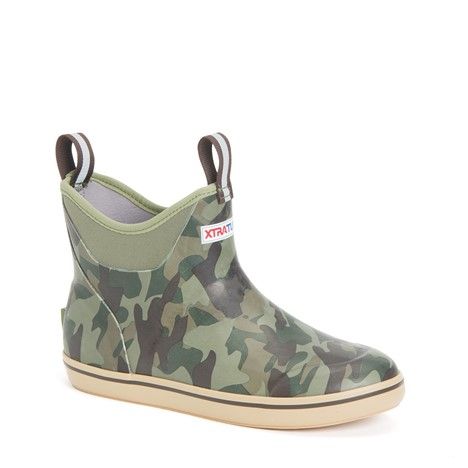 Xtratuf Men&#39;s Printed Ankle Deck Boots, Color: Camo, Size: 9