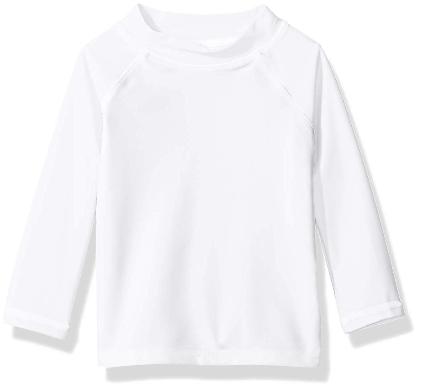 Flap Happy UPF 50+ Rashguard Swim Top  White, Size: 6M