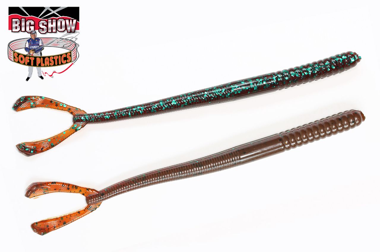 Stanford Big Show Kicker Worm 9&quot;, Color: Crawdad