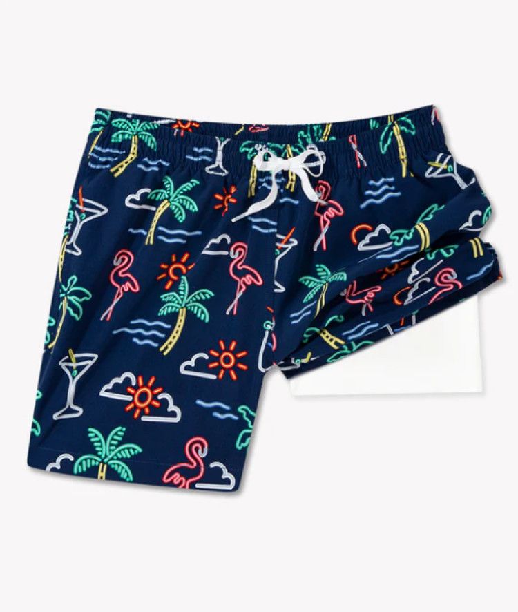 Chubbies The Neon Lights 5.5&quot; (Lined Classic Stretch), Size: SM