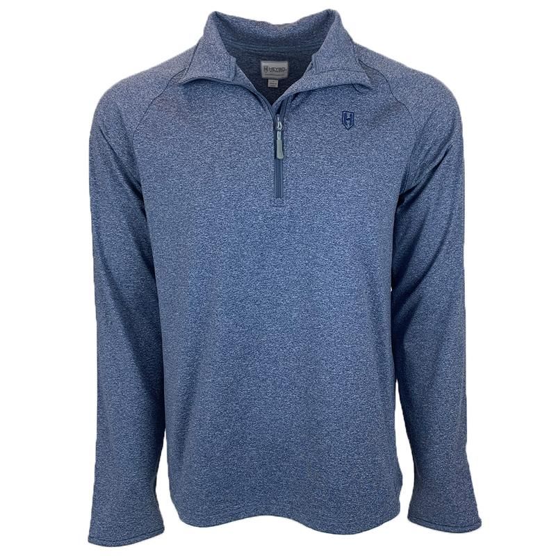 Heybo Townsend 1/4 Zip, Color: Navy Heather, Size: MD