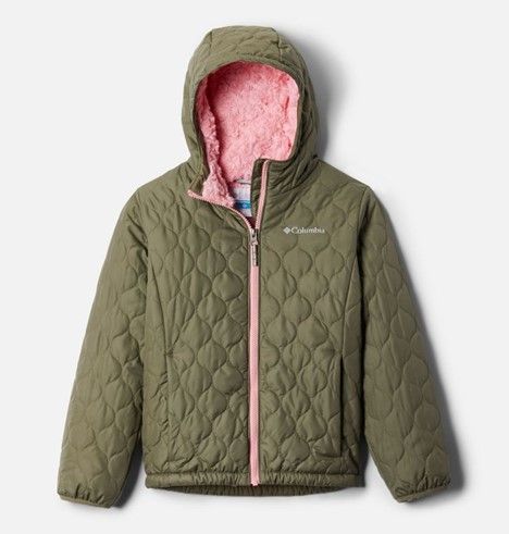 Columbia YTH Girls Bella Plush™ Jacket, Color: Stone Green, Size: XXS