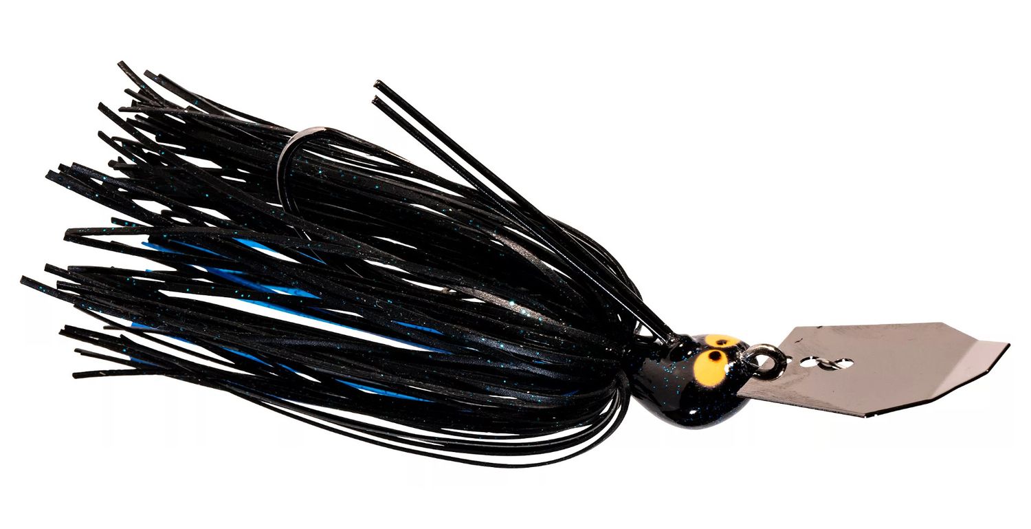 Z-man Crosseyez Chatterbait 1/2 oz, Color: Black &amp; Blue