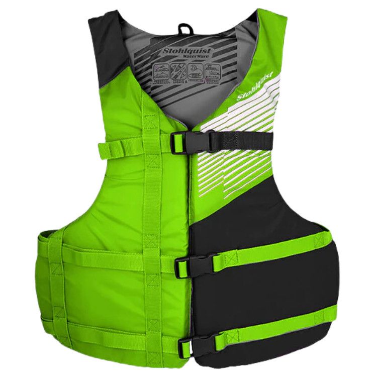 Stohlquist Fit, Color: Lime Black, Size: Universal