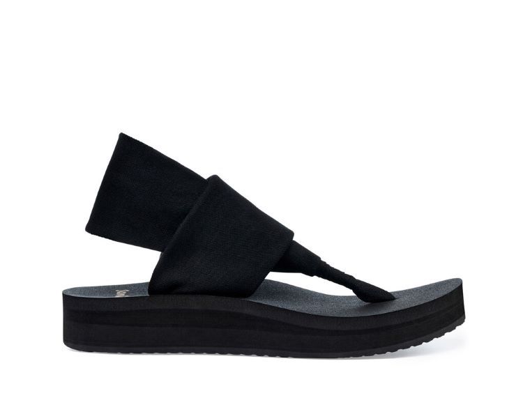 Sanuk W Sling St Midform , Color: Black, Size: 5