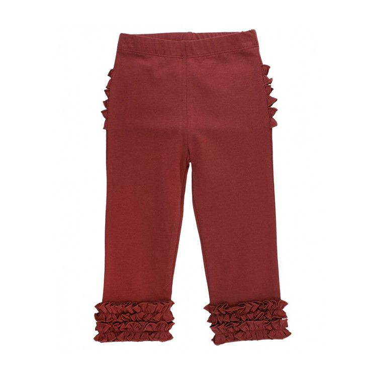 Rufflebutts Ruffle Leggings, Color: Rosewood, Size: 0-6m