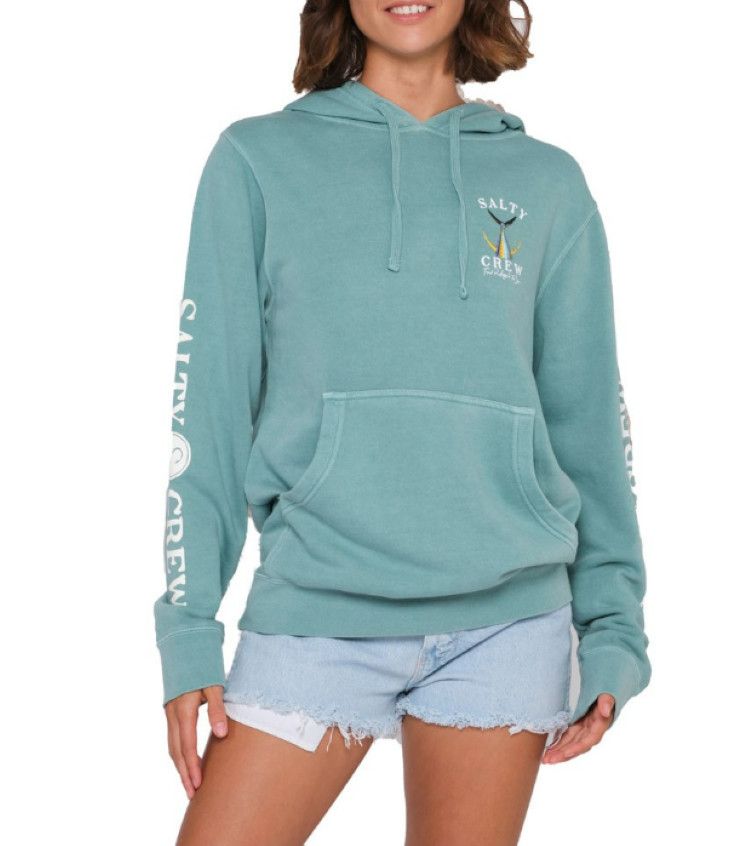 Salty Crew Tailed Boyfriend Hoodie Mint, Size: SM