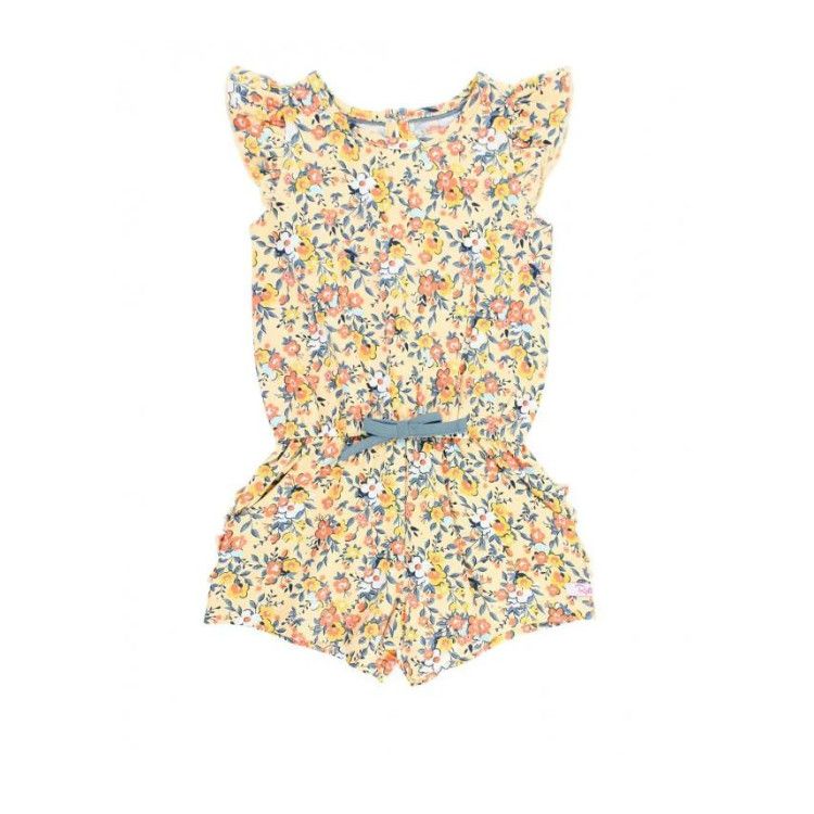Rufflebutts Summer Blooms Flutter Romper, Size: 12-18M