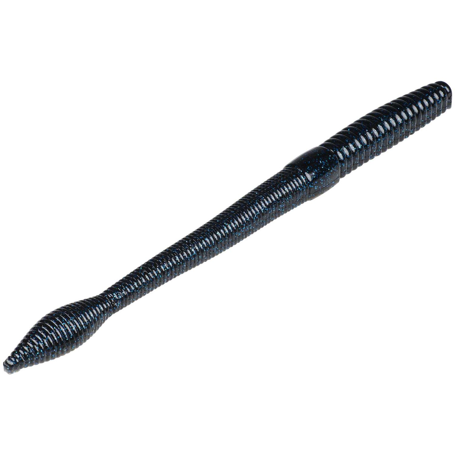 Strike King KVD Bull Worm 8&quot;, Color: Black Blue Flake