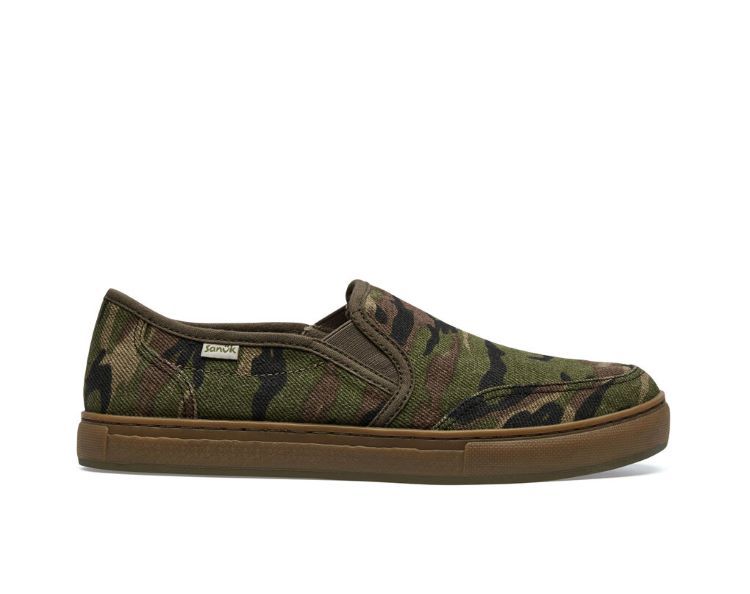 Sanuk M Tideline Hemp Camo , Color: Woodland Camo, Size: 7