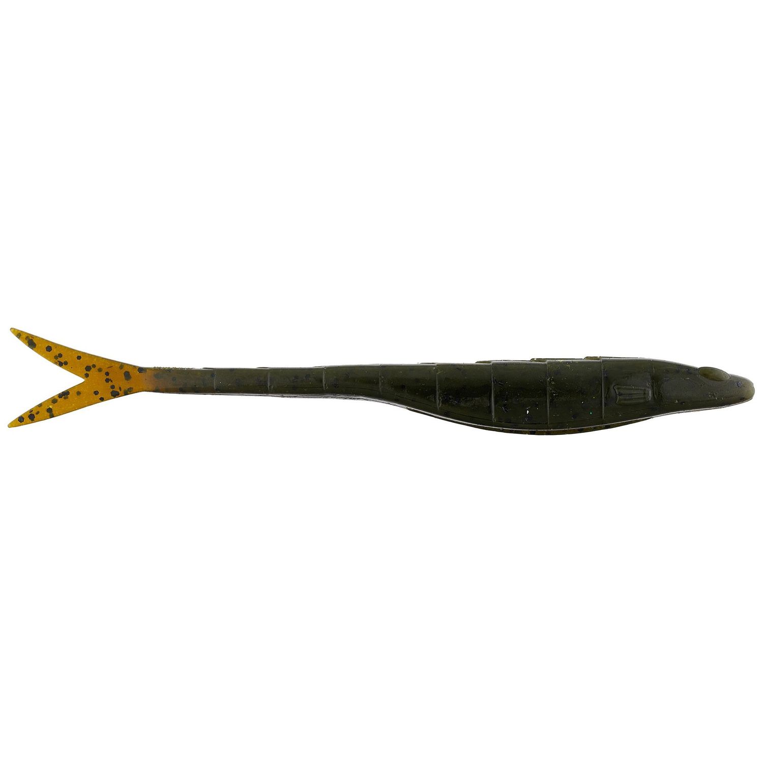 Googan Dart 5&quot; (10pk), Color: Green Pumpkin