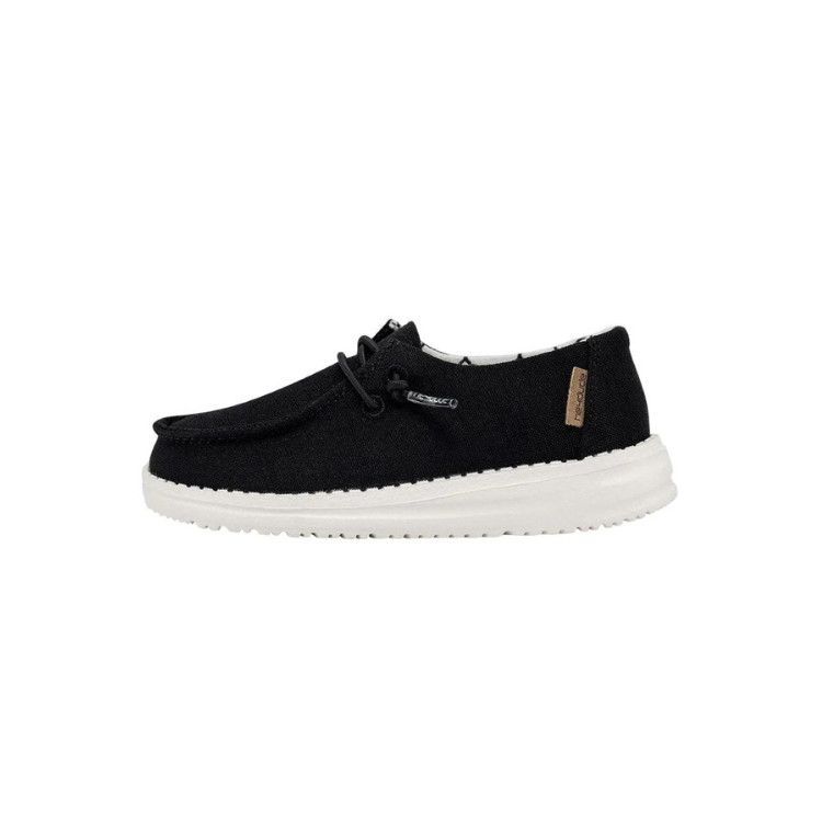 Hey Dude Wendy Toddler Linen, Color: Black, Size: 5