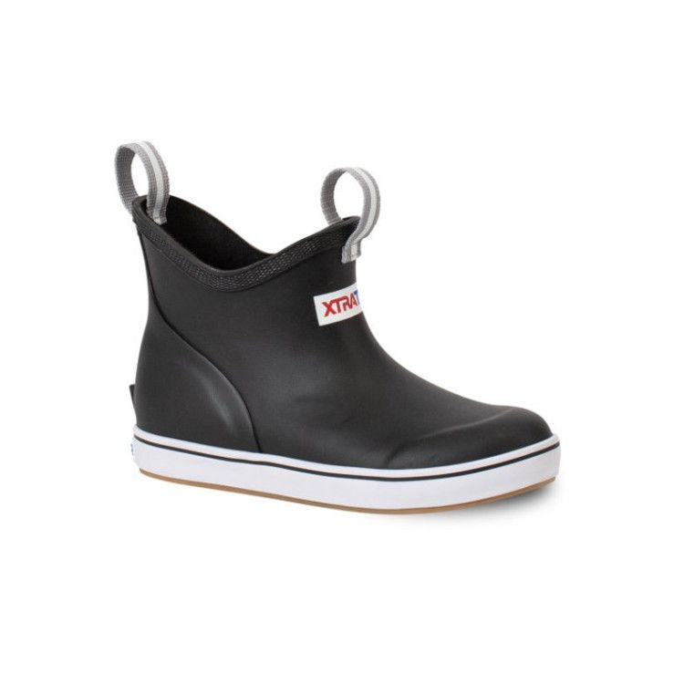 Xtratuf Kids Ankle Deck Boot, Color: Black, Size: 7k