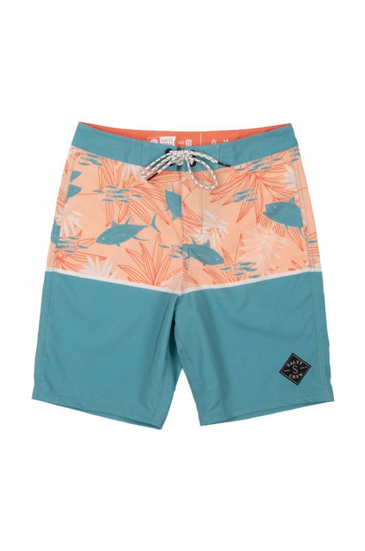 Salty Crew YTH Coronado Boys Boardshort Dark Aqua, Size: 22