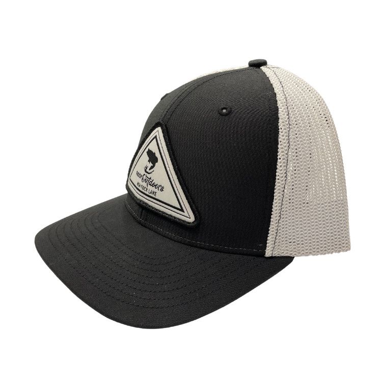 Rock Outdoors Woven Triangle Flex Fit Hat, Color: Black/White, Size: LG-XL