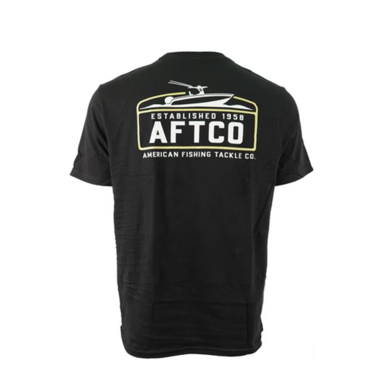 Aftco Coasting SS Tee, Color: Black, Size: SM