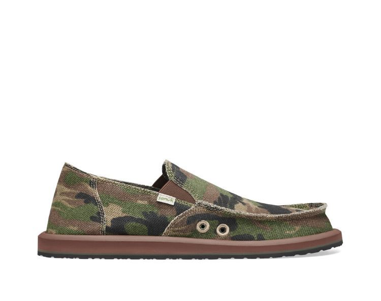 Sanuk M Vagabond Camo , Color: Woodland Camo, Size: 7