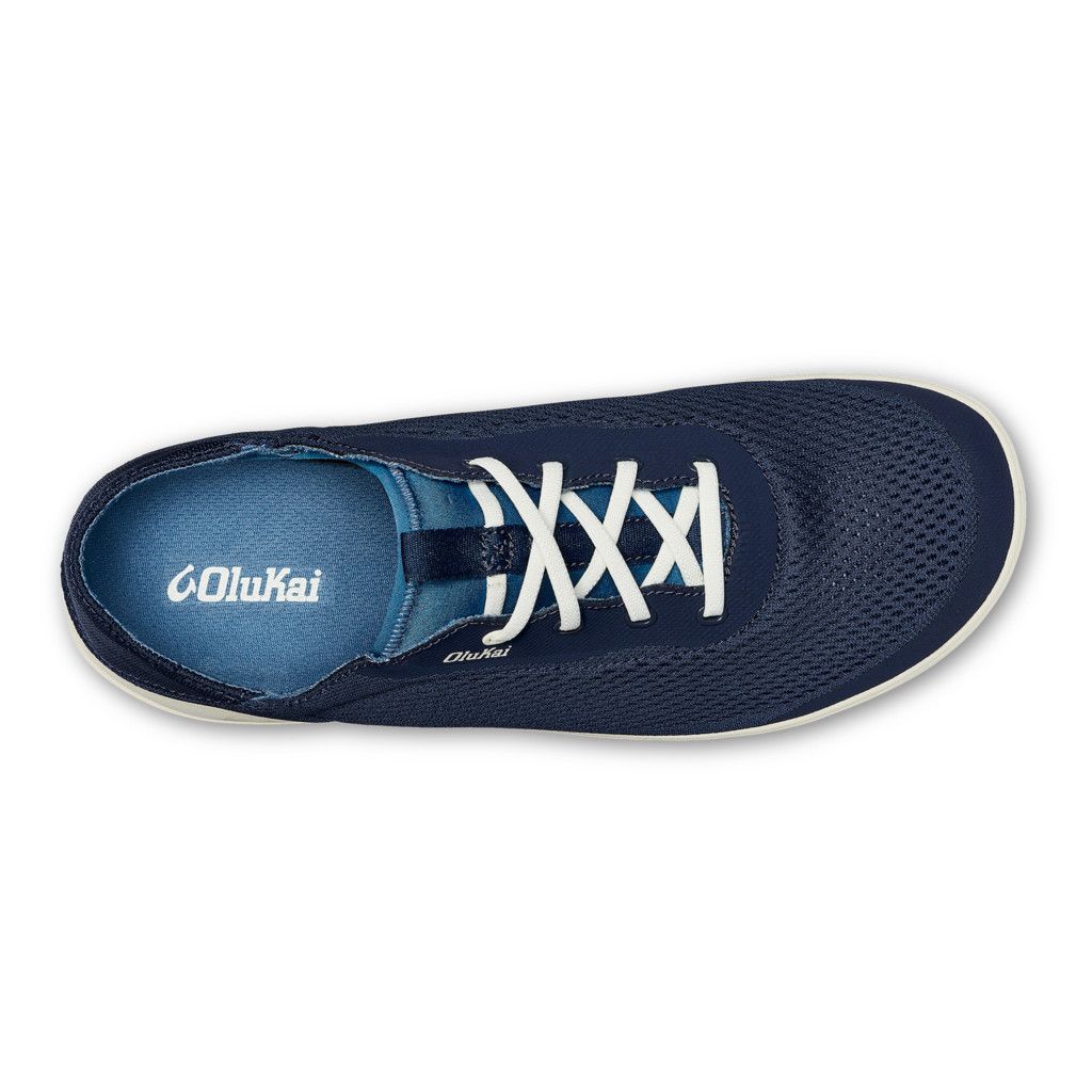 OluKai Men&#39;s Moku Pae, Color: Trench Blue/Off White, Size: 9.5