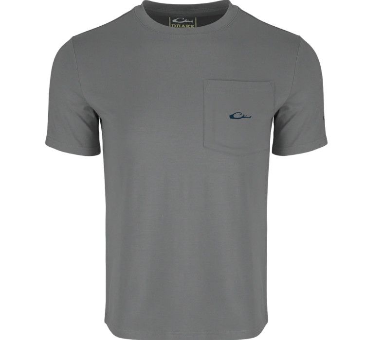 Drake Bamboo SS Tee, Color: Heather Grey, Size: SM