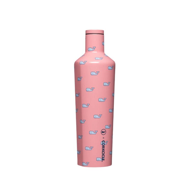 Corkcicle 25oz Canteen Vineyard Vines, Color: Whales Repeat
