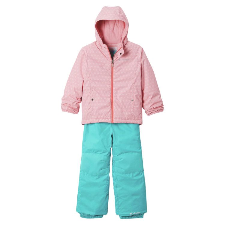 Columbia Girls Frosty Slope™ Set, Color: Pink Orchid Snowdaze, Size: XXS