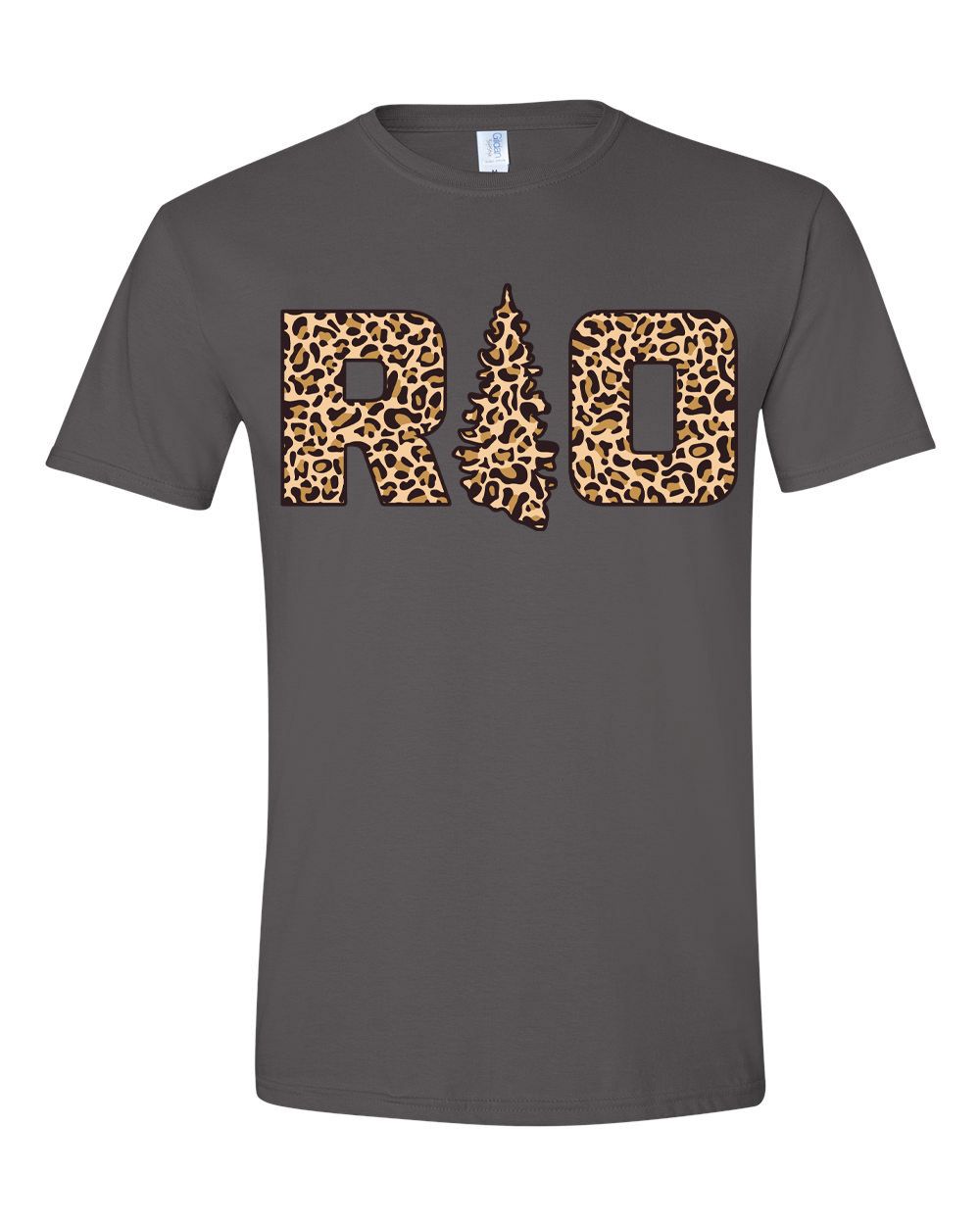 Rock Outdoors YTH RO Leopard Charcoal SS Tee, Size: XS