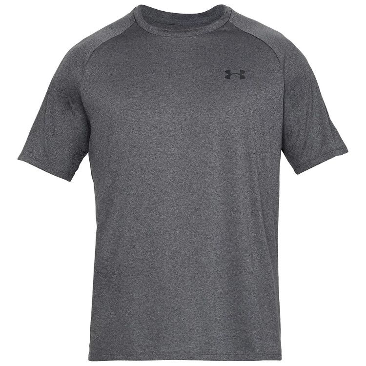 Under Armour Men&#39;s Tech Tee, Color: Carbon Heather / Black, Size: SM