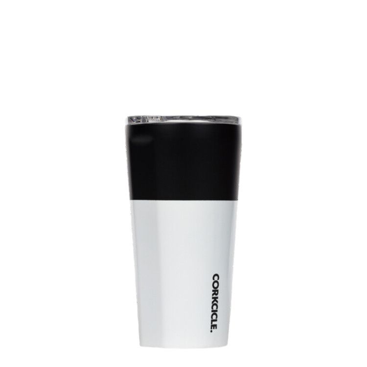 Corkcicle 16oz Tumbler Color Block, Color: Modern Black