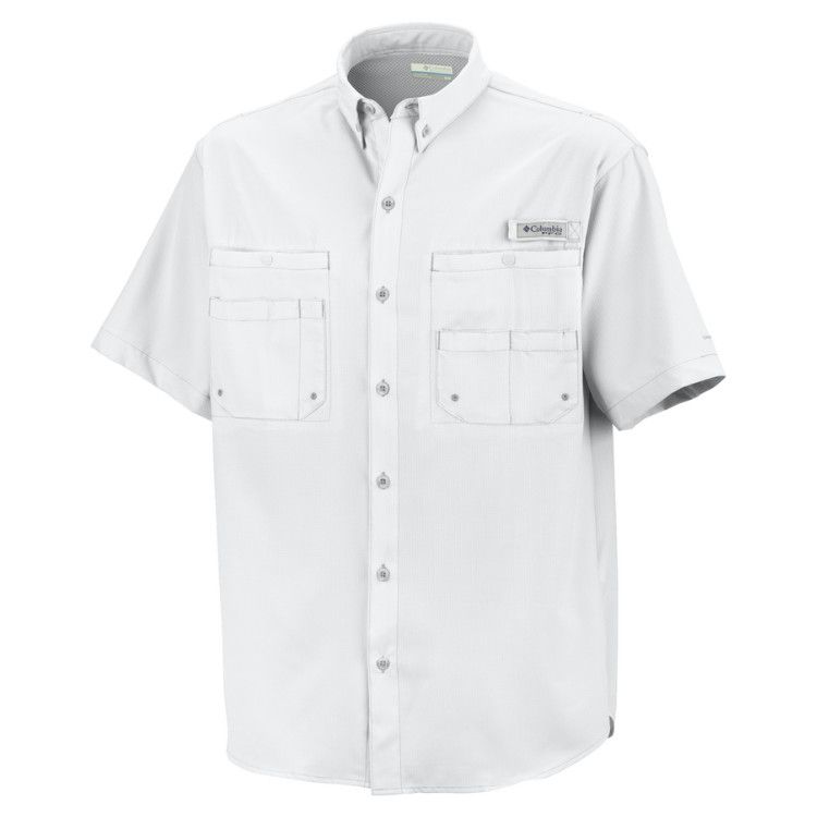 Columbia Tamiami II SS Shirt, Color: White, Size: SM