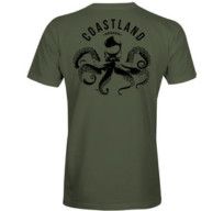 Coastland Kraken SS Tee, Color: Military Green, Size: SM