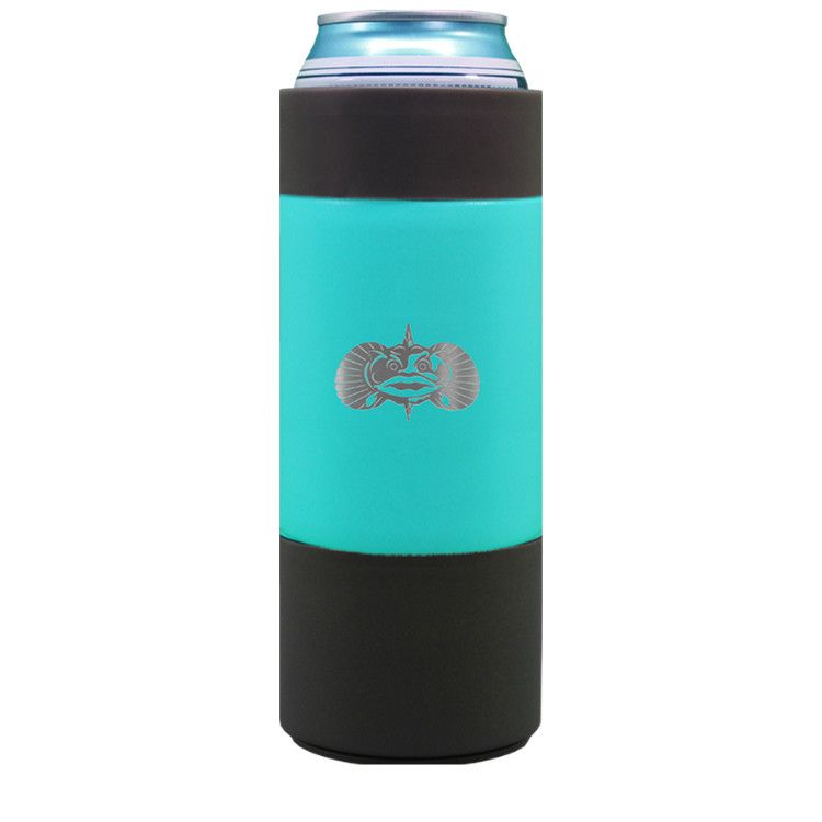 Toadfish Non-Tipping Slim Can Cooler, Color: Teal