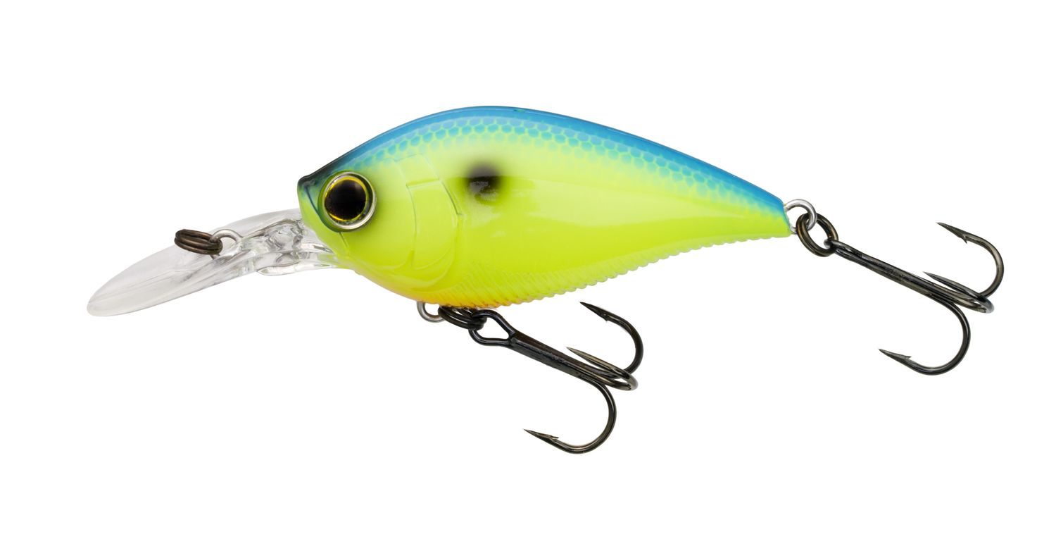 Yo-Zuri 3DB Crank 1.5 MR, Color: Blue Back Chartreuse